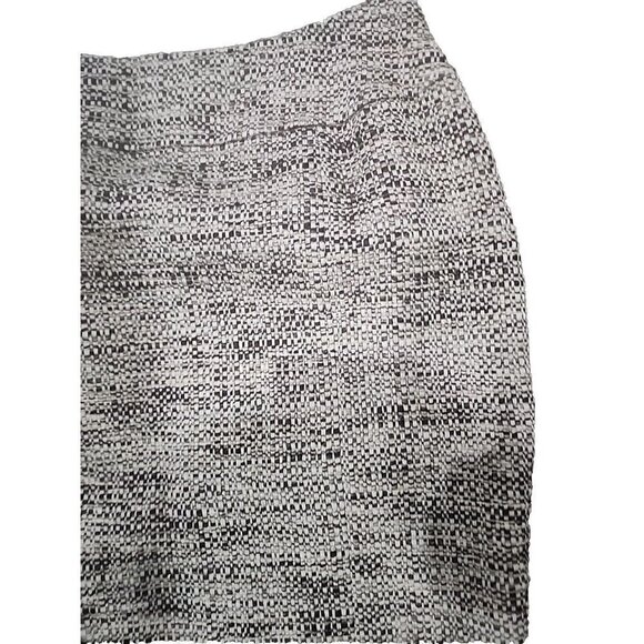 Lafayette 148 2 skirt New York pencil Tweed Brown Tan Gold Lined Virgin Wool 2 - Picture 2 of 7